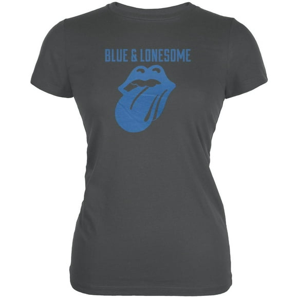Rolling Stones - 72 Logo Blue & Lonesome Juniors T Shirt