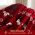 thumbnail image 4 of Walensee Christmas Throw Blanket, Ultra Soft Knit Blanket for Couch Sofa Bed Travel, Lightweight Warm Decorative Throw Blanket, Perfect Holiday Theme Décor and Gift (50"x60", Red Car), 4 of 8