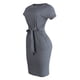 thumbnail image 3 of Puntoco Vestido Suelto Informal Con Cuello Redondo Y Manga Corta Con Estampado De Rayas Para Mujer, Color Negro, Xxl,Regalos Para Mujer Joven, 3 of 5