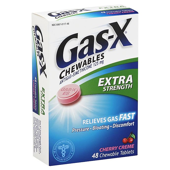 GasX® Chewables 48Count Extra Strength AntiGas Tablets in Cherry Crème