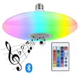 thumbnail image 1 of Jinsinto Led Light Bulb Wireless Music 30w Rgb Dimmable With Remote Color Changing Bluetooth Speaker,e27[energy Class A++], 1 of 5