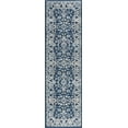 thumbnail image 3 of Madison Traditional 2' x 10' Dark Blue Polypropylene Indoor Area Rug, 3 of 9
