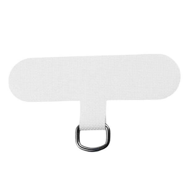 Parche de cordón para teléfono, con anillo Vervangende onderdelen voor telefoonriem Blanco