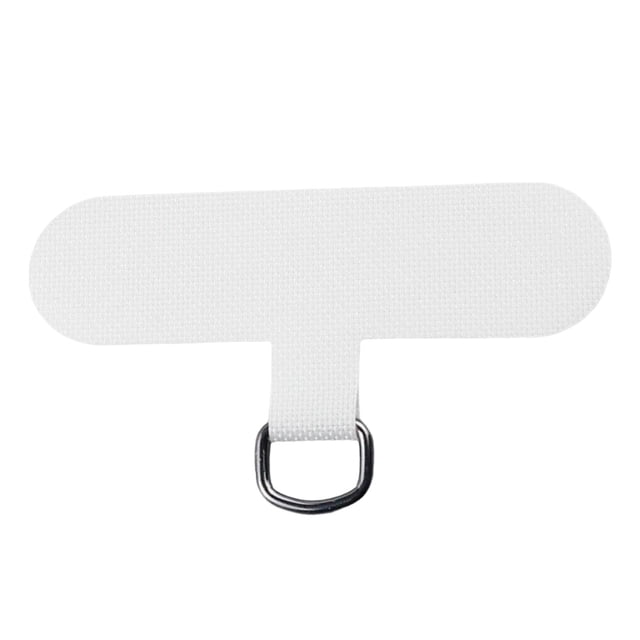 Parche de cordón para teléfono, con anillo Vervangende onderdelen voor telefoonriem Blanco