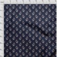 thumbnail image 3 of oneOone Cotton Poplin Fabric Leaves & Floral Block Printed Craft Fabric BTY 42 Inch Wide, 3 of 4