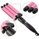 thumbnail image 5 of Beach Hair Curling Iron - Portable 3 Barrels Ceramic Wand Curler, Adjustable Temperature for DIY 25mm Curly Hair Styling, 5 of 5