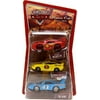 Disney Pixar Cars Lightning McQueen Charlie Checker The King 3-Pack Toy Car Set