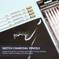thumbnail image 4 of WORGEOUS 6pcs lápices de carbón blanco boceto lápices blancos lápices de dibujo lápices de dibujo, 4 of 7