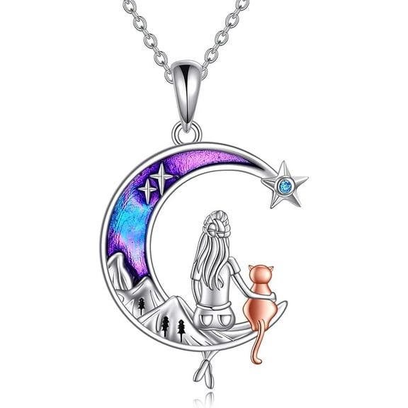 DOLIOX Animal Necklace Gifts 925 Sterling Silver Cute Pet Pendant Necklace Jewelry Gifts for Women