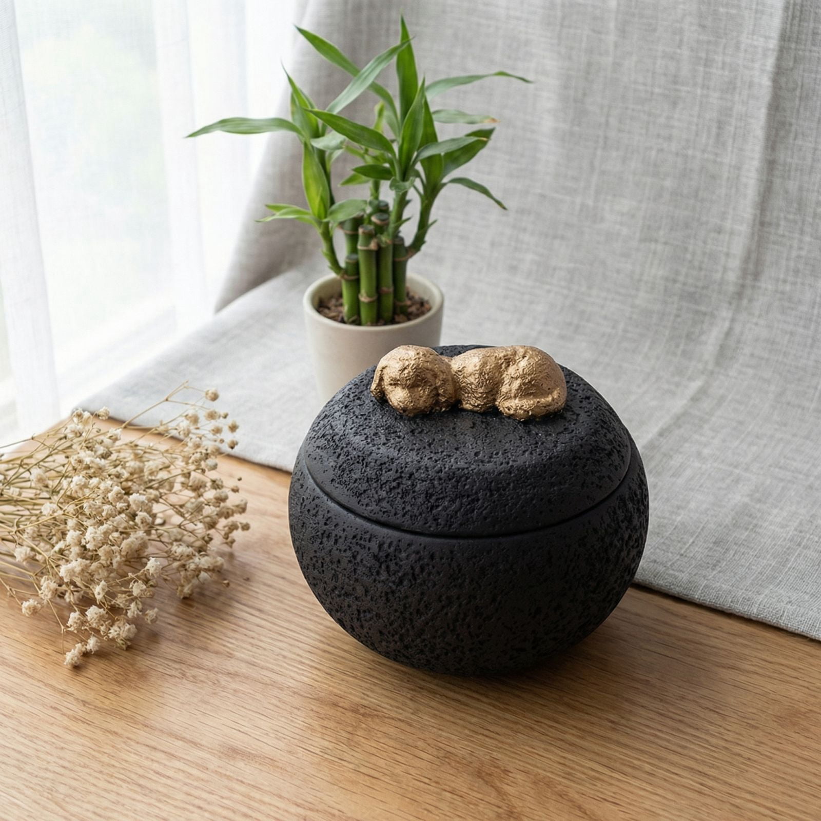 Pet Memorial Urn for Ashes, Cremation Urn for Dogs Cats, Loss of Pet Gift, Sympathy Keepsake for Pet Lovers