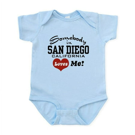 

CafePress - Somebody In San Diego Loves Me Infant Bodysuit - Baby Light Bodysuit Size Newborn - 24 Months