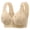 Beige, variant on Bras for Women Full Coverage Front Large Size No Ring Gathering Anti Sagging Fixed Cup Vest Style Cover Comfortable Push Up Bra