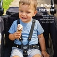 thumbnail image 6 of HARPPA Foldable Wagon Stroller for 2 Toddlers with Pull & Push Handle, Canopy, 32.9lbs, Black, 6 of 14