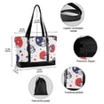thumbnail image 2 of FORMRS Canvas Laptop Tote Bag for Women with 15.6" Computer Compartments Shoulder Handbag, Star Spangled Helmets, 2 of 7