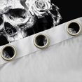 thumbnail image 4 of Homewish Goth Sugar Skull Blackout Curtains,Romantic Rose Floral Curtains Pack of 2 (42x84 Each),Halloween Living Room Curtains, 4 of 6