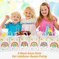Mocoosy Rainbow Party Favor Bags for Kids Birthday, 18 Pack Rainbow