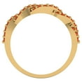 thumbnail image 5 of 0.495 ctw Wedding Band for Women - 18K yellow Gold Simulated Red Diamond Stackable Eternity Ring, 5 of 6