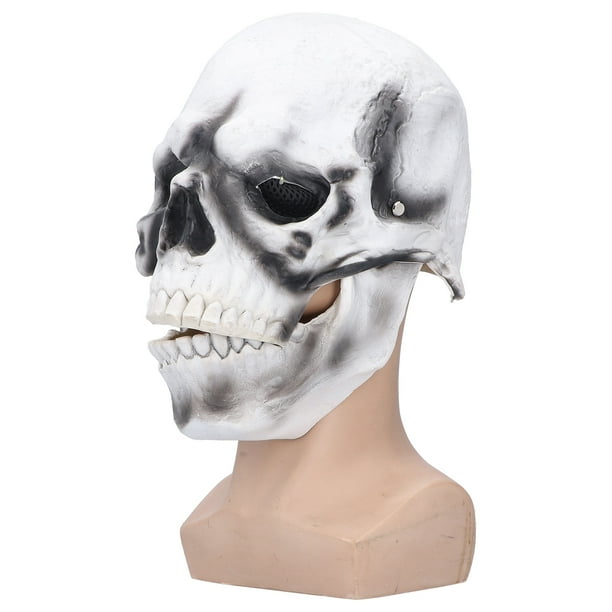 Casco de calavera, máscara de calavera aterradora de Halloween, máscara de calavera de cabeza completa, máscaras aterradoras creadas magistralmente