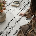 thumbnail image 3 of SIXHOME 5'x7' Area Rugs for Living Room Washable Rugs Chenille Jacquard Textured Modern Abstract Rugs for Bedroom Dining Room Office Indoor Non-Slip Soft Carpet Black, 3 of 8