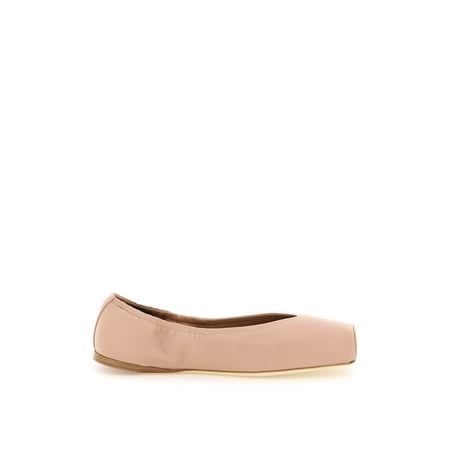

Alaia Leather Ballerina Flats With Ribbons Women