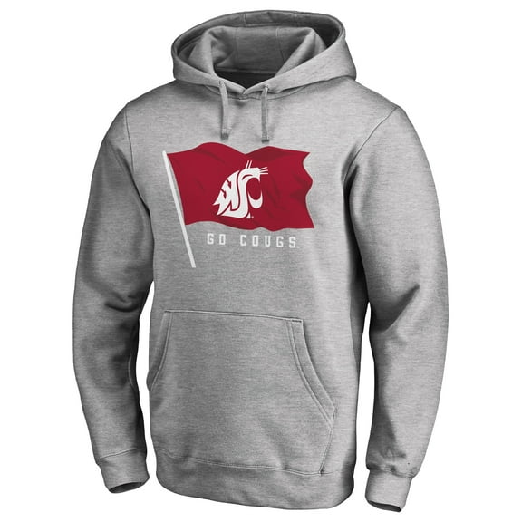 Men's Heathered Gray Washington State Cougars Hometown Collection Pullover Hoodie