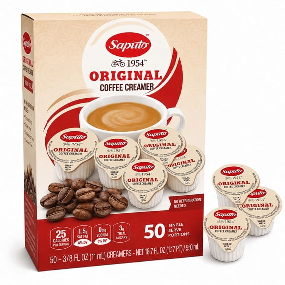 Coffee Creamer Singles, Original, Non-Dairy, 50 Count