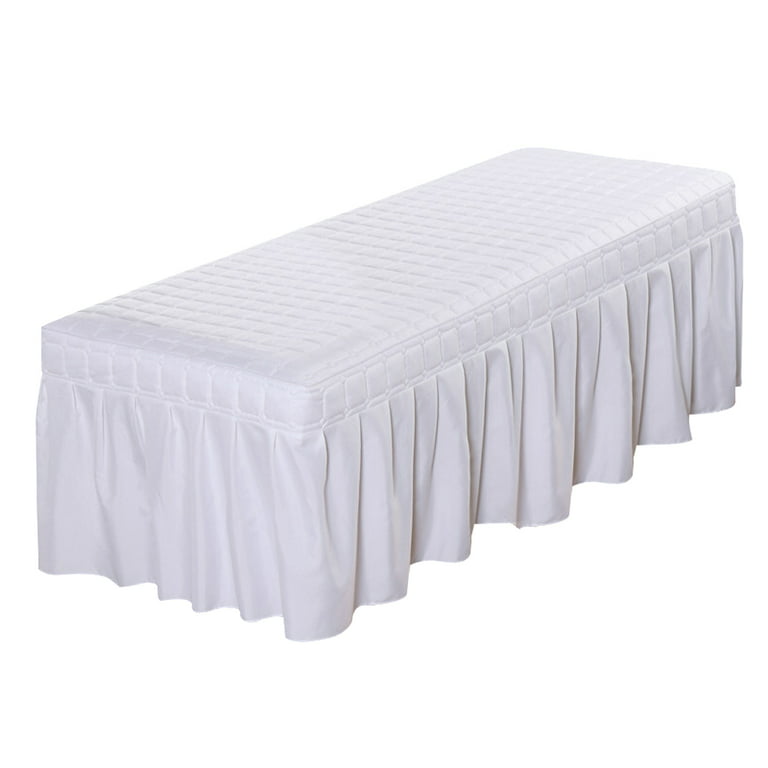 Spa Massage Table Cover Sheet with Bedskirts Beauty Bed Skirt