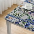 thumbnail image 5 of BANET  Table Cloths  Decorative Washable Rectangle Tablecloth Table Cloth, Dining, Kitchen, Parties &amp; Camping, Faience - Spring/Summer white, 5 of 8