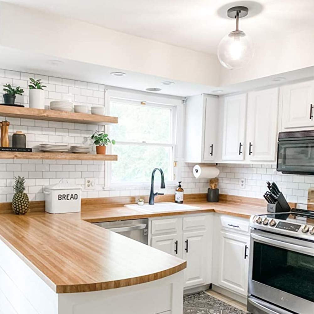 10-sheet Peel And Stick Subway Tile  On Tiles Backsplash For Kitchen & Bathroom In White (thicker Design)