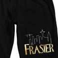 thumbnail image 2 of Frasier Title Logo Men's Black Lounge Shorts-Small, 2 of 5