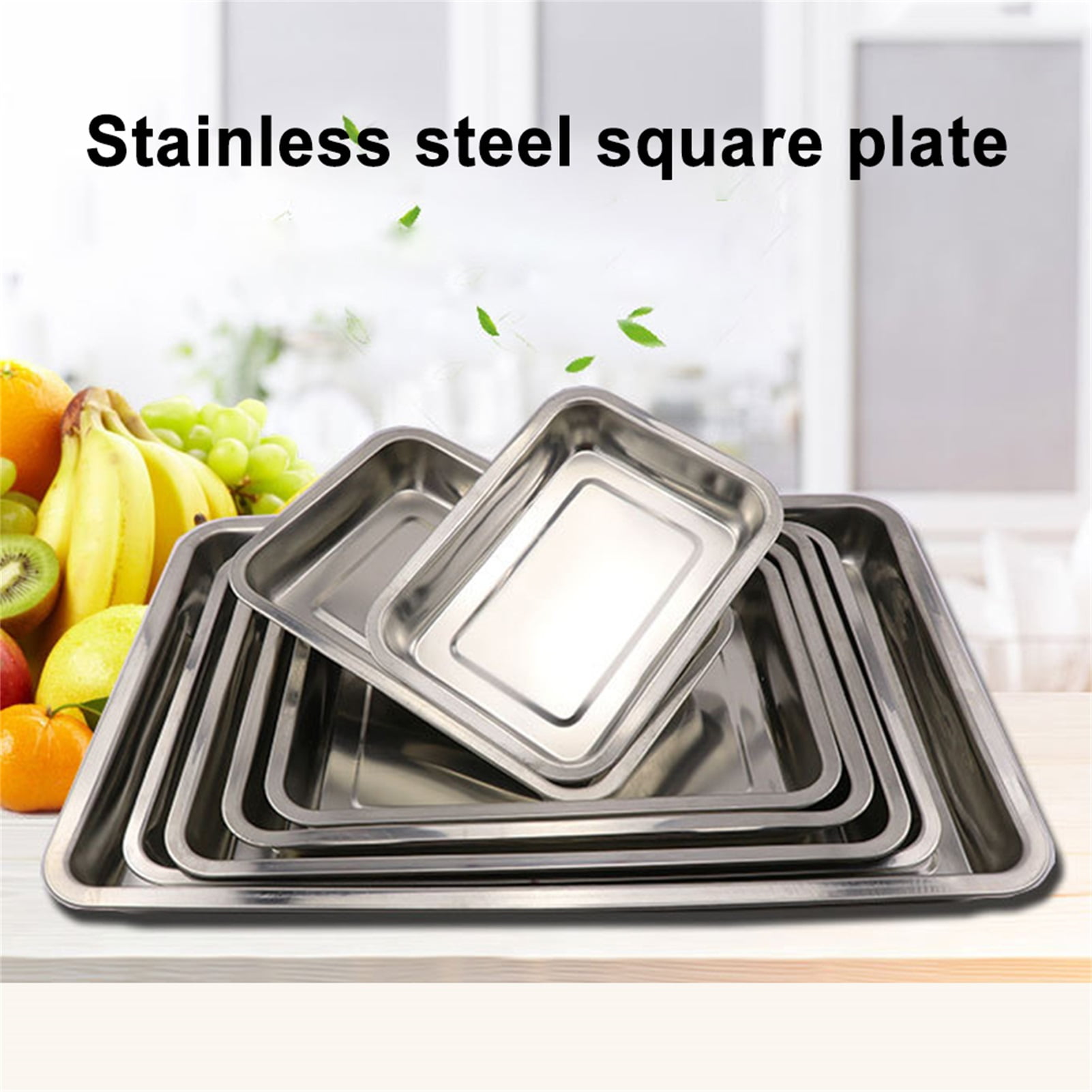 Stainless Steel Cookie Sheet Pan Baking Oven Tray Toaster Roast Large 15*11inch 