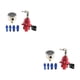 thumbnail image 3 of Regulador de Presión de Combustible Scienceny Ajuste Universal con Indicador de Combustible 2 Piezas Rojo, 3 of 6