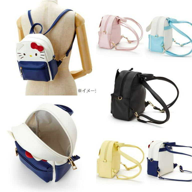 Hello Kitty Plush Bag Kawaii Sanrio Plush Toys Black Hello Kitty Shoulder  Bag Messenger Plushies Backpack Storage Bag for Girl