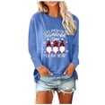 thumbnail image 1 of Hauts pour Femmes Manches Longues Col Rond Impression de Noël Récréatif Hauts Manches Longues Hauts de Noël pour Femmes Manches Longues Hauts Décontractés, 1 of 8