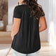 thumbnail image 5 of Camiseta de maestra/o,Blusa de lentejuelas para mujer, manga corta, cuello en V, camisa de poliéster con brillo, ropa informal para fiestas, sopatenor, 5 of 8