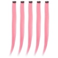 thumbnail image 2 of Clip In Hair Extensions, 5pcs 55cm Colored Clip In Hairpiece Hair Extensions For Women High Temperature Synthetic Hair For Party and Cosplay Use, 2 of 7