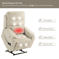 thumbnail image 2 of JUUXO Power Lift Lay Flat Recliner with Wireless Charger, Cup Holder - Dual Motor Lift Chair for Big Tall, 2 of 8