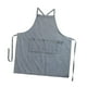 thumbnail image 5 of Delantal de lona gruesa ajustable con bolsillos grandes Delantal de cocina Delantal con pechera para Azul claro, 5 of 9