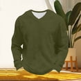 thumbnail image 4 of fatyb Men's Long Sleeve T Shirts Big and Tall V Neck Loose Tops Lightweight Casual Basic Tee for Men, 4 of 7