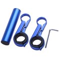 thumbnail image 2 of Soporte para luz de bicicleta de 10 cm, extensor de manillar, lámpara y soporte para teléfono (azul), 2 of 7
