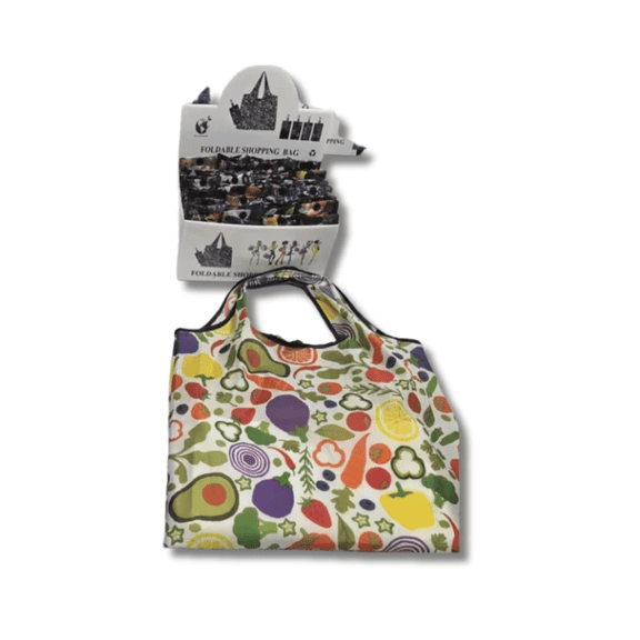 Solid Colored Large Capacity Tote Bag - Foldable and Reusable