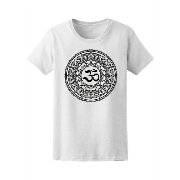 Beautiful Om Floral Mandala Tee Women's -Image by Shutterstock