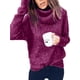 thumbnail image 1 of Sexy Dance Jersey suéteres de punto de Color sólido suéter de manga larga prendas de punto Jumper Tops mujeres cuello alto cálido, 1 of 2