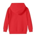 thumbnail image 4 of TQWQT Girl's Sweatshirt Red Hoodie Long Sleeve Kids Preppy Clothes Drawstring Basic Pullover Top Size 10-12 Cute Sweatshirts 5-6 Years, 4 of 5