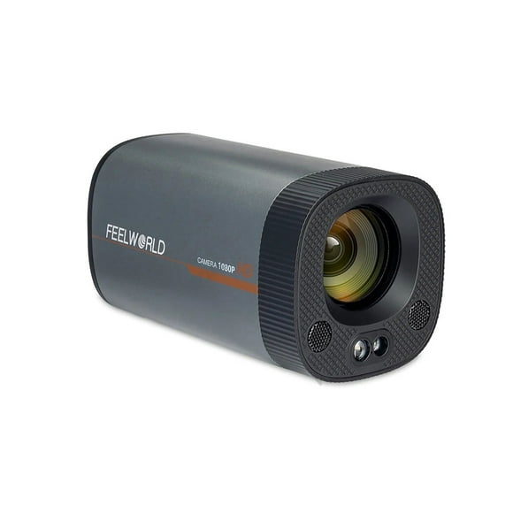 FEELWORLD HV10X Professional Video Camera 1080P Webcam with 2 Built-in Mics And Remote Control Auto Focus 10X Optical Zoom for Conference Vlogging Recorder Blogger