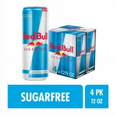Pack of 2 - Red Bull Sugar Free Energy Drink Multipack Cans 4 pk / 12 fl oz