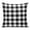 Black, variant on Throw Pillow Covers 16x16 Inch, Turquoise Checkered Decorative Pillow Cases for Couch Sofa Bed, Farmhouse Buffalo Plaid Cotton Linen Square Home Decor Pillowcases with Hidden Zipper