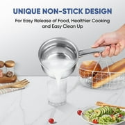 Coliware Pots and Pans Set, 5Pcs Stainless Steel Cookware Sets with Stock Pots Saucepans Frying Pans, Non-Stick Commercial Cooking Set Compatible with All Stovetops, Dishwasher Safe