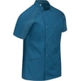 thumbnail image 4 of Chef Designs B74030765 Women Airflow Raglan Chef Coat, Teal & Teal Mesh - Large, 4 of 4