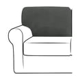 thumbnail image 1 of Xingzhi Wide Application Couch Back Cushion Covers Elastic And Stretchy Non-slip And Fasten Polyester dark grey, 1 of 6